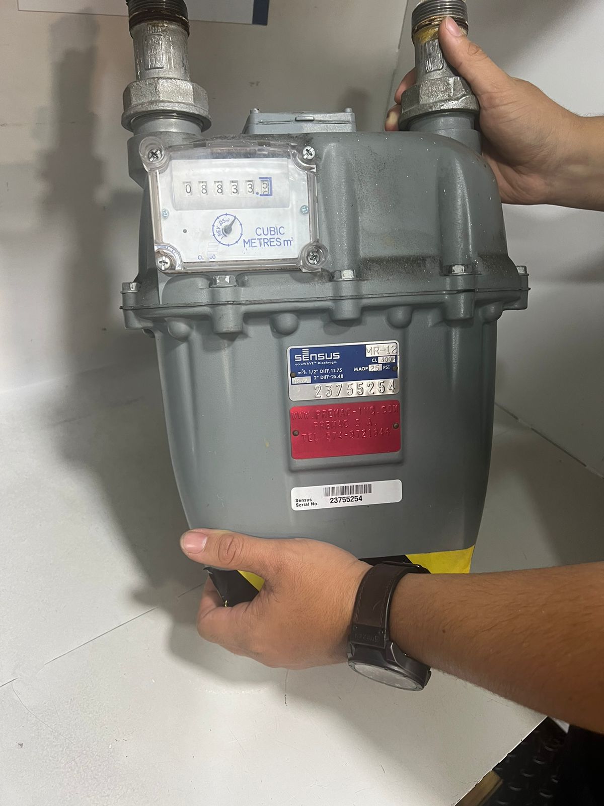 MEDIDOR DE GAS TIPO DIAFRAGMA MR12- CALIBRADO
